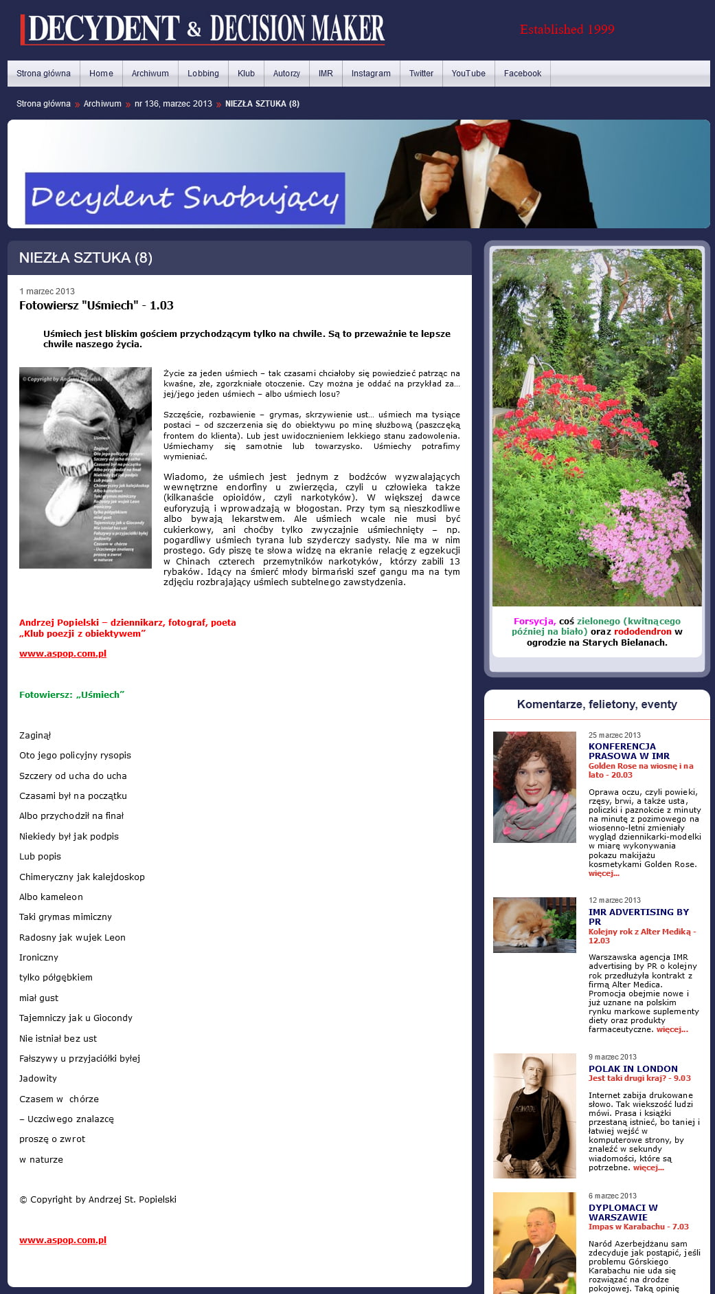 Fotowiersz Uśmiech